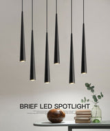 Cone LED Ceiling Spotlights Dimmable Hanging Light 5-12W Kitchen Bar Table Lamps Dining Chandeliers Surface Mounted Downlights