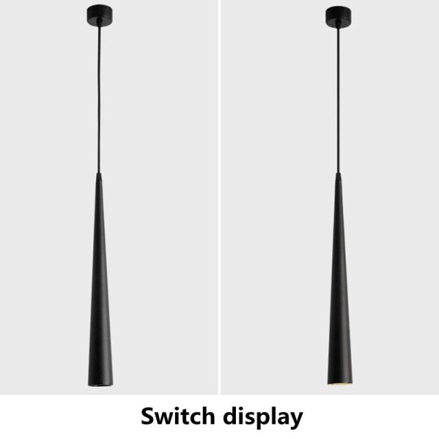 Cone LED Ceiling Spotlights Dimmable Hanging Light 5-12W Kitchen Bar Table Lamps Dining Chandeliers Surface Mounted Downlights