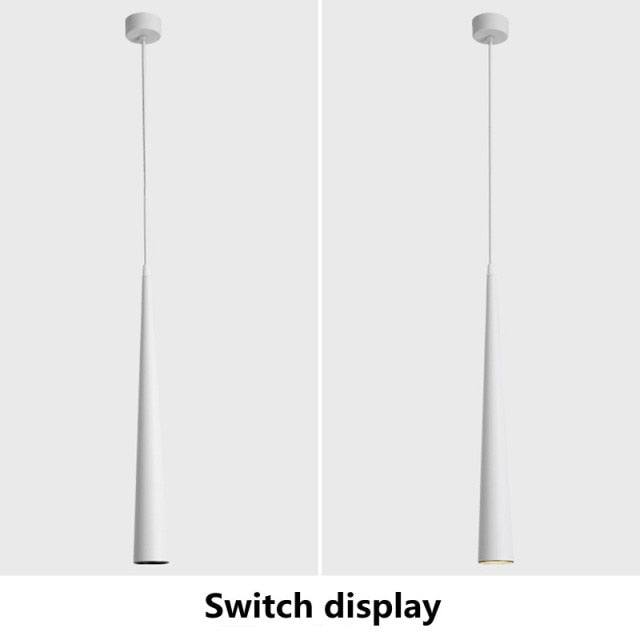 Cone LED Ceiling Spotlights Dimmable Hanging Light 5-12W Kitchen Bar Table Lamps Dining Chandeliers Surface Mounted Downlights