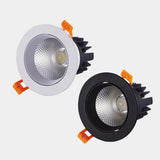 Dimmable Recessed Sconces Round Anti Glare COB LED Downlights 7W 9W 12W LED Ceiling Lights Background Indoor Lighting Lamps