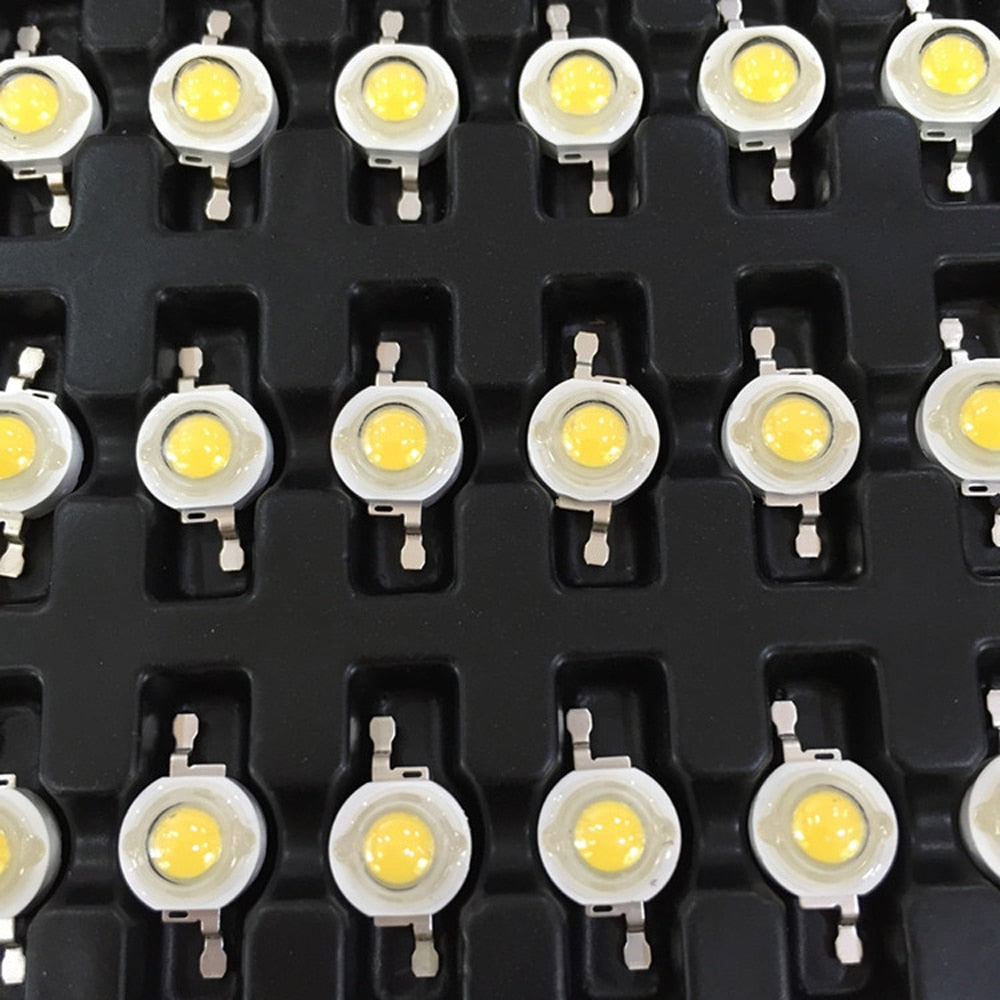 Warm White LED Source Chips Lamp Bead Epistar High Power 1W 3W Diode DIY Bulb Spotlight Flashlight Downlight 10pcs 20pcs 50pcs