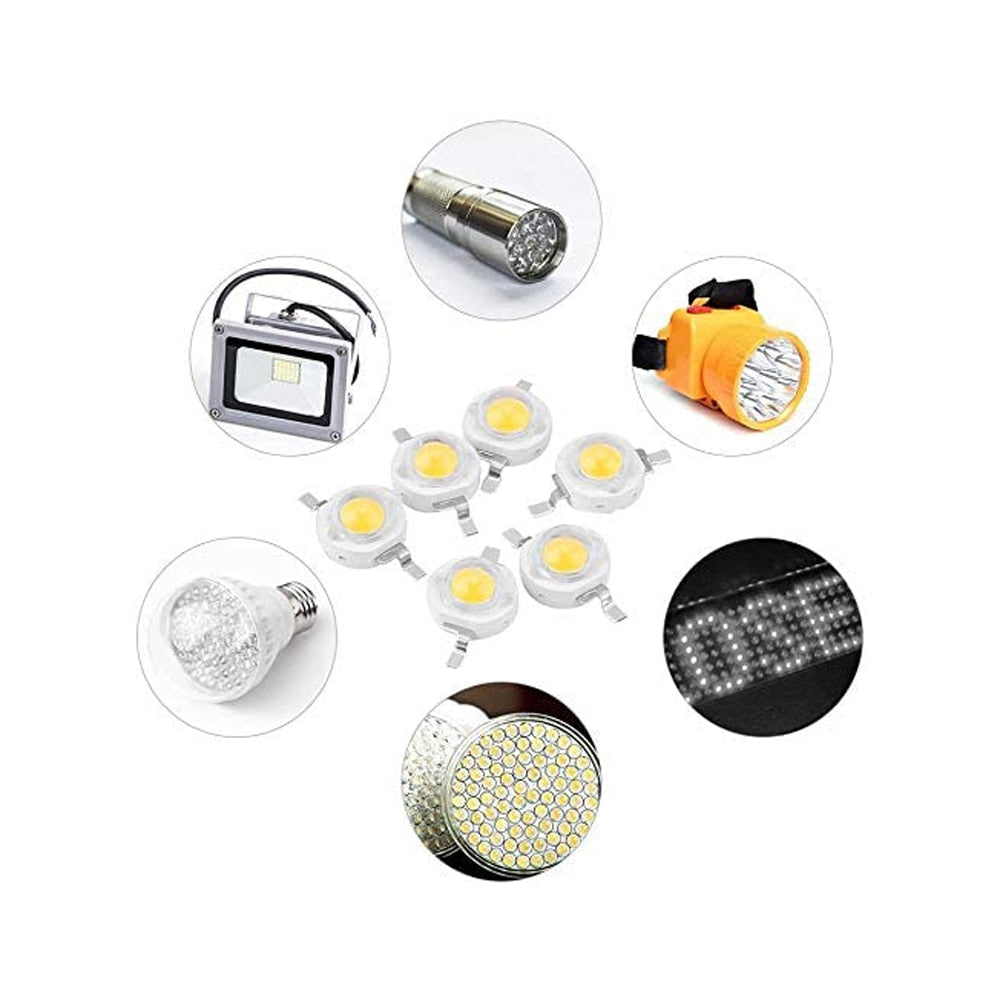 Warm White LED Source Chips Lamp Bead Epistar High Power 1W 3W Diode DIY Bulb Spotlight Flashlight Downlight 10pcs 20pcs 50pcs