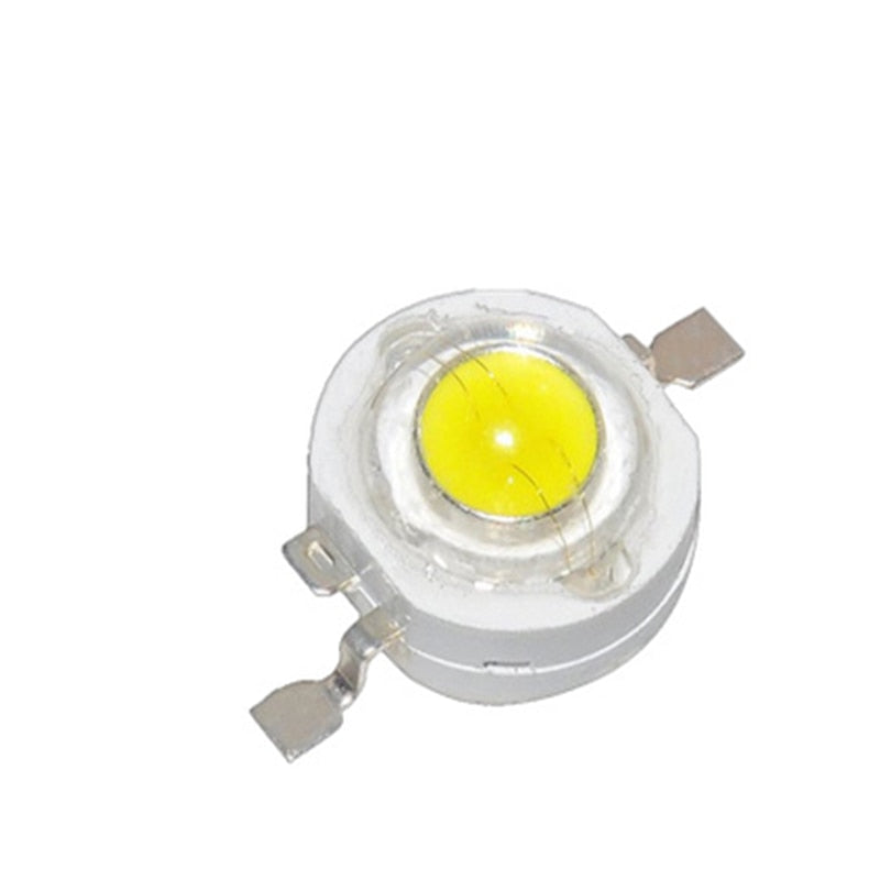 LED Downlight 50Pcs 1W 3W High Power LED Chip Light Beads Cold Warm White Red Green Blue Yellow For SpotLight Downlight Lamp Bulb