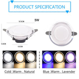 LED Downlight 3w 5w 10Pcs spot led light 3000k 4500K 6000K AC 220V-240V Downlight Kitchen living room Indoor recessed lighting