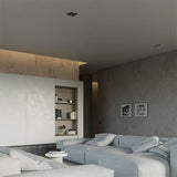 Aisilan LED embedded borderless spotlight three-head four-head no main light grille ceiling downlight for living room bedroom