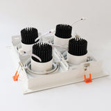 QIUBOSS Recessed LED Downlights Dimmable for Indoor Lighting 220V Led Spotlight 20W 28W 40W COB Ceiling Lamp 4pcs Light Sources