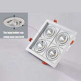 QIUBOSS Recessed LED Downlights Dimmable for Indoor Lighting 220V Led Spotlight 20W 28W 40W COB Ceiling Lamp 4pcs Light Sources
