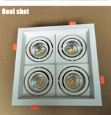 QIUBOSS Recessed LED Downlights Dimmable for Indoor Lighting 220V Led Spotlight 20W 28W 40W COB Ceiling Lamp 4pcs Light Sources