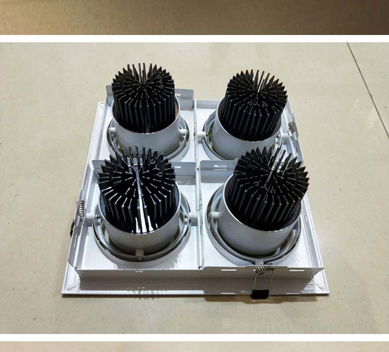 QIUBOSS Recessed LED Downlights Dimmable for Indoor Lighting 220V Led Spotlight 20W 28W 40W COB Ceiling Lamp 4pcs Light Sources