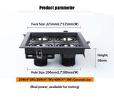 QIUBOSS Recessed LED Downlights Dimmable for Indoor Lighting 220V Led Spotlight 20W 28W 40W COB Ceiling Lamp 4pcs Light Sources