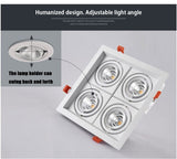 QIUBOSS Recessed LED Downlights Dimmable for Indoor Lighting 220V Led Spotlight 20W 28W 40W COB Ceiling Lamp 4pcs Light Sources
