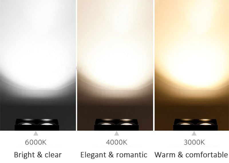 QIUBOSS Recessed LED Downlights Dimmable for Indoor Lighting 220V Led Spotlight 20W 28W 40W COB Ceiling Lamp 4pcs Light Sources