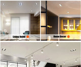 QIUBOSS Recessed LED Downlights Dimmable for Indoor Lighting 220V Led Spotlight 20W 28W 40W COB Ceiling Lamp 4pcs Light Sources