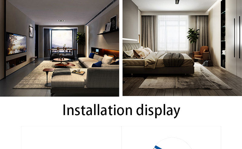 QIUBOSS Recessed LED Downlights Dimmable for Indoor Lighting 220V Led Spotlight 20W 28W 40W COB Ceiling Lamp 4pcs Light Sources