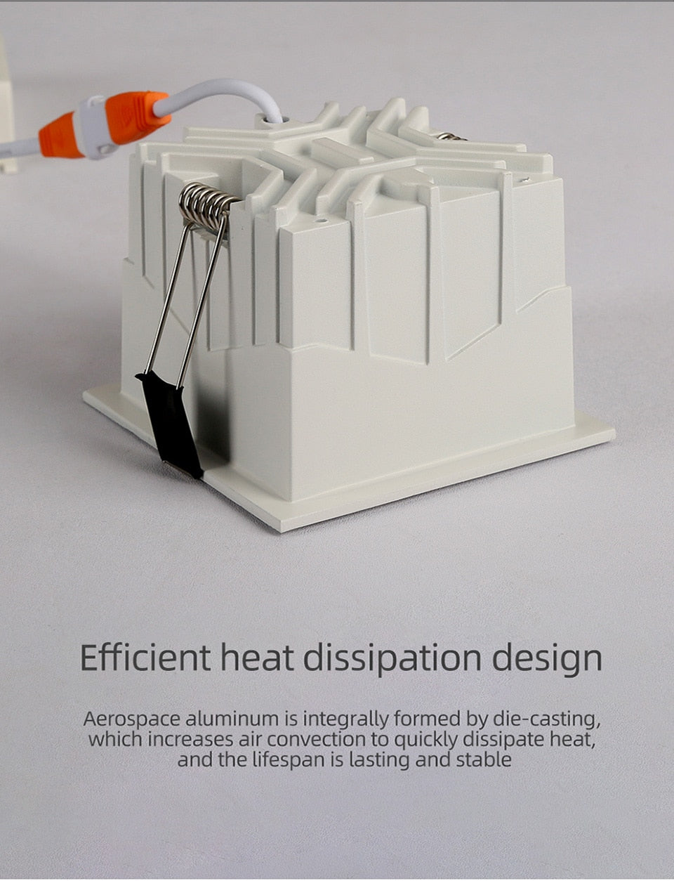 Aisilan LED Embedded Ceiling Spotlight Square Downlight Grille Honeycomb Anti-glare Recessed Light For Indoor Living Room Aisle