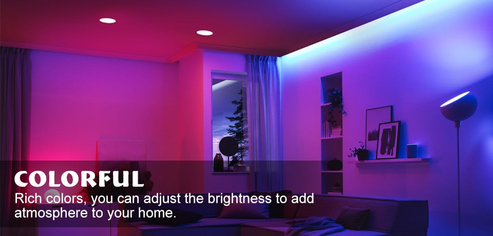 7W LED Downlight RGBW Dimmable Smart Lamp LED Ceiling Light Spotlight Color Changing bulb with Remote Control AC 220V 110V IP44