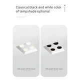 Aisilan LED Recessed Square Four-head Ceiling Plaster Spotlight Embedded Gypsum Downlight 28W Home For Indoor Living room Bedroom