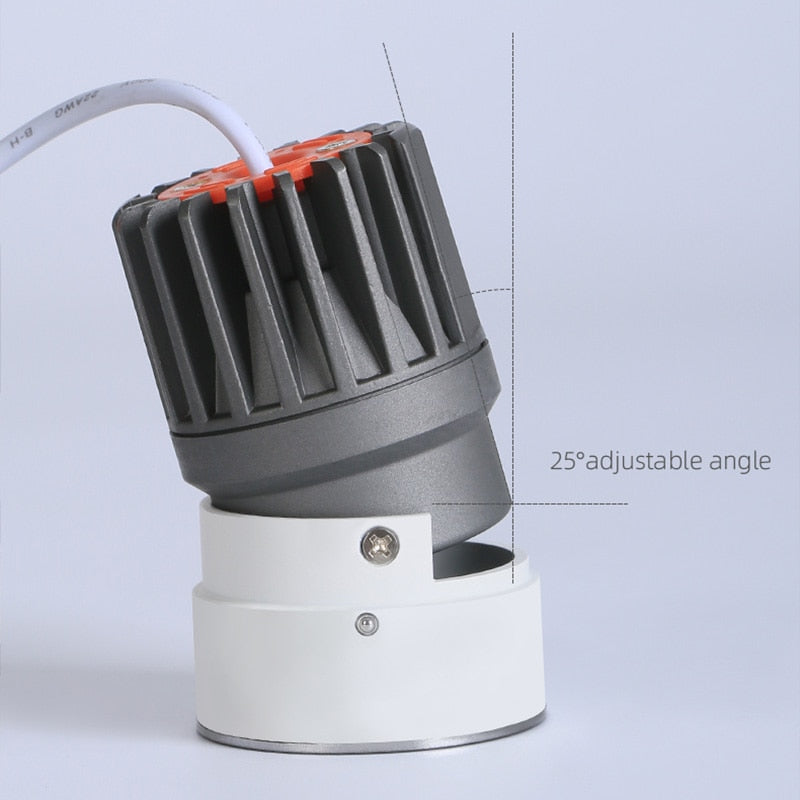 Aisilan LED Recessed Square Four-head Ceiling Plaster Spotlight Embedded Gypsum Downlight 28W Home For Indoor Living room Bedroom