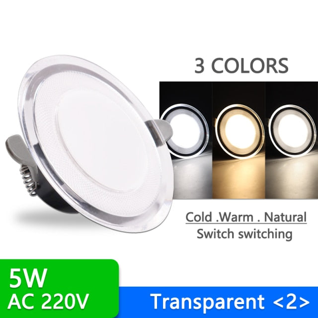 led Downlight 3w 5w 10Pcs spot led light 3000k 4500K 6000K AC 220V-240V Downlight Kitchen living room Indoor recessed lighting