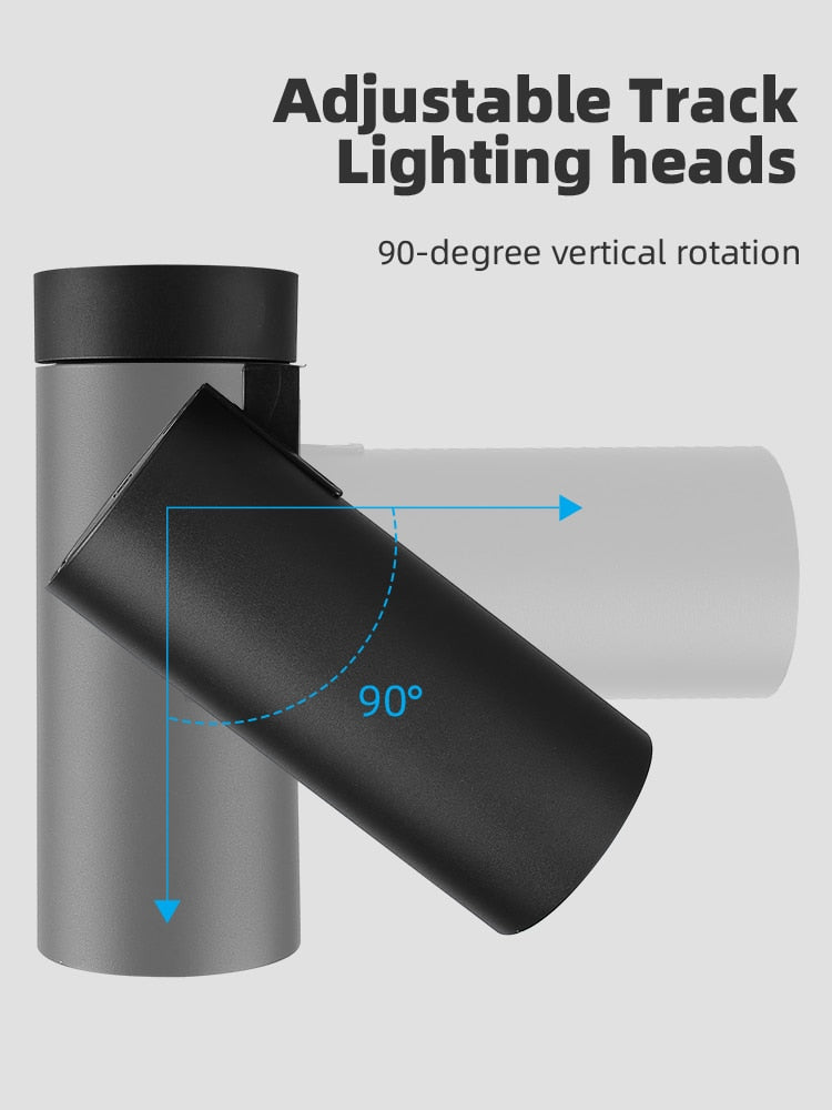 LED Ceiling Spotlight 220V Surface Mounted Lengthen Track Light Downlight Aluminum Fixture Foldable for Lamp Living Room Kitchen