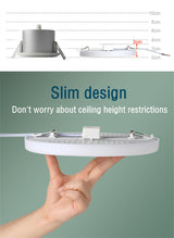 Ultra-thin Recessed Led Ceiling Lights Modern Ceiling Lamps 9W 18W 24W 36W Bedroom Kitchen Indoor Downlight 220V Panel Light