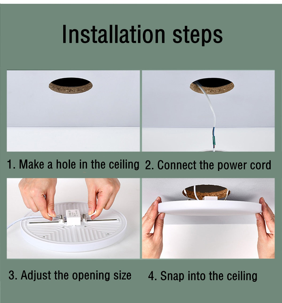 Ultra-thin Recessed Led Ceiling Lights Modern Ceiling Lamps 9W 18W 24W 36W Bedroom Kitchen Indoor Downlight 220V Panel Light