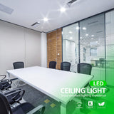 LED Ceiling Light Recessed Ceiling Light No-Flicker 500LM LED Downlight Round Lighting for Bedrooms Offices Restaurants Shopping