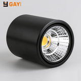 LED Downlight COB Spotlight AC85-265V 5W 7W 12W 20W 25W Adjustable Angle Aluminum Surface Mounted Light Indoor Lighting Dimmable