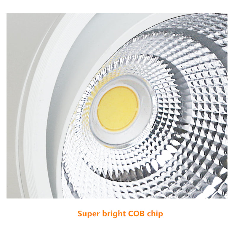LED Downlight COB Spotlight AC85-265V 5W 7W 12W 20W 25W Adjustable Angle Aluminum Surface Mounted Light Indoor Lighting Dimmable
