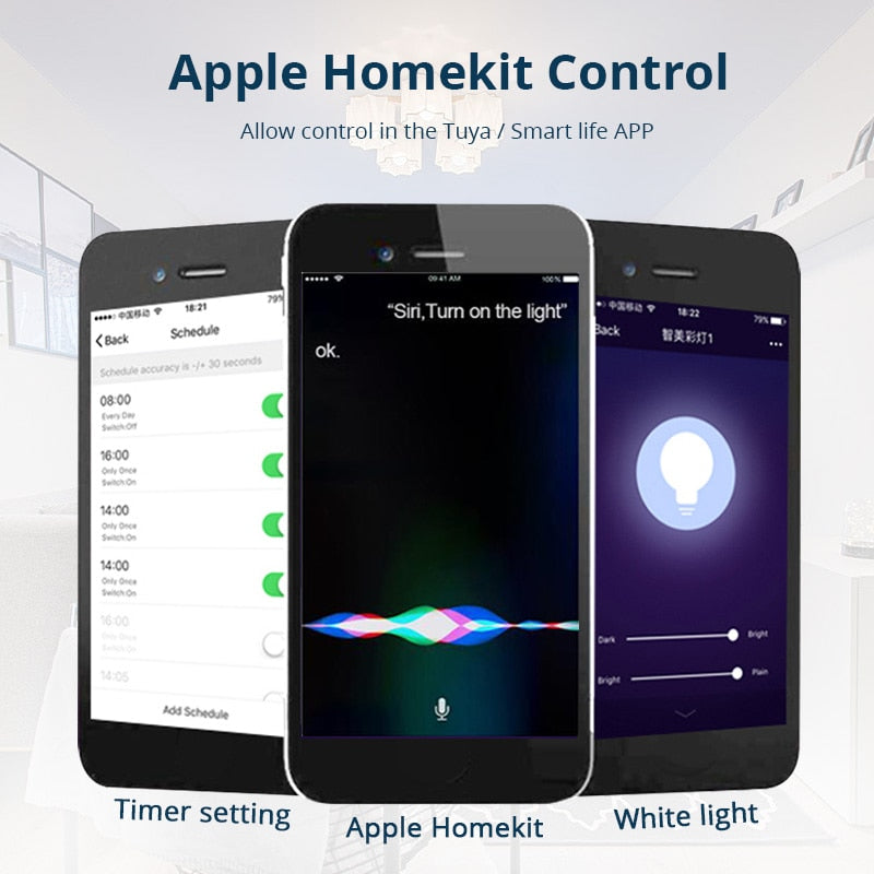 Benexmart Apple Homekit Smart LED Downlight 2.5 3.5 4 6 Inch Round Ceiling Lamp RGBCW Dimmable Spotlight Siri Alexa Google Home