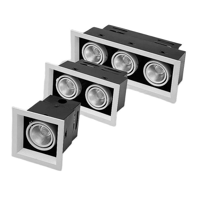 Dimmable COB Led Downlight Light Ceiling Spot Light 10W 20W 30W AC85-265V White/Black Ceiling Recessed Lights Indoor Lighting