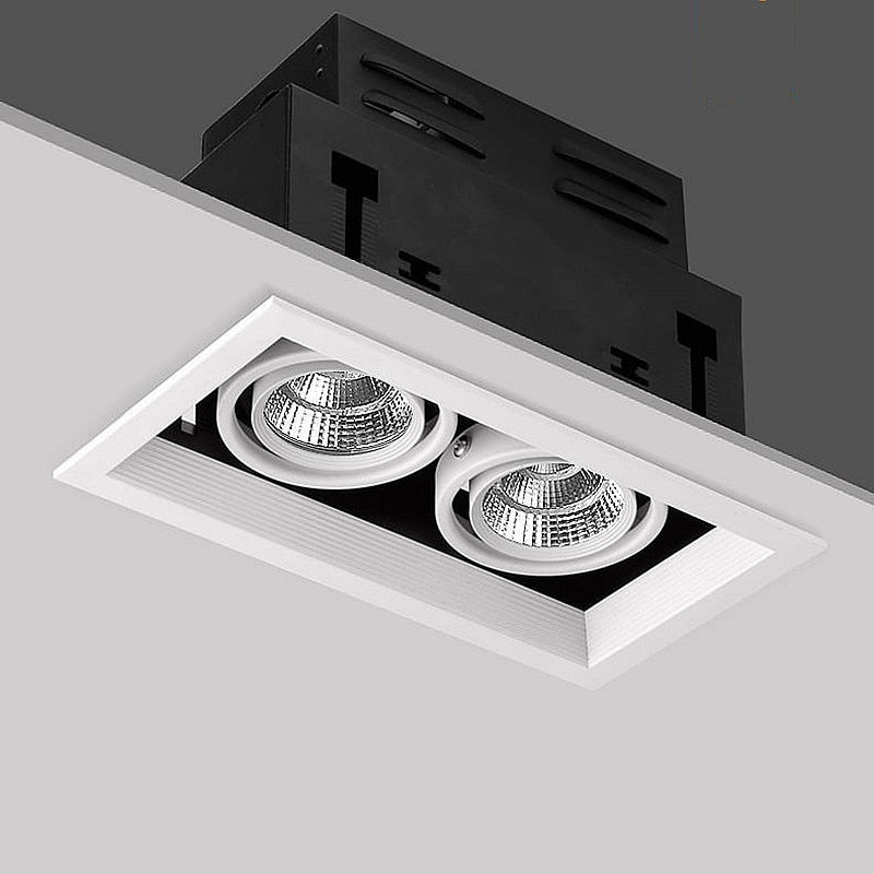 Dimmable COB Led Downlight Light Ceiling Spot Light 10W 20W 30W AC85-265V White/Black Ceiling Recessed Lights Indoor Lighting