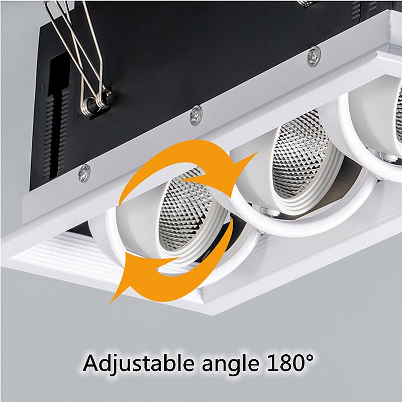 Dimmable COB Led Downlight Light Ceiling Spot Light 10W 20W 30W AC85-265V White/Black Ceiling Recessed Lights Indoor Lighting