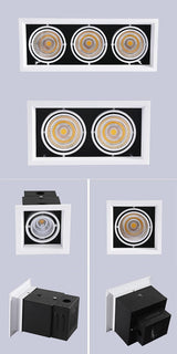 Dimmable COB Led Downlight Light Ceiling Spot Light 10W 20W 30W AC85-265V White/Black Ceiling Recessed Lights Indoor Lighting