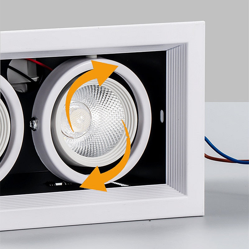 Dimmable COB Led Downlight Light Ceiling Spot Light 10W 20W 30W AC85-265V White/Black Ceiling Recessed Lights Indoor Lighting