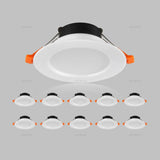 QIUBOSS 10 Pcs LED Downlights Recessed 220V LED Ceiling Lights Kitchen 3W 5W 7W LED Spot Lights 6 Inch Lighting Lamps for Indoor
