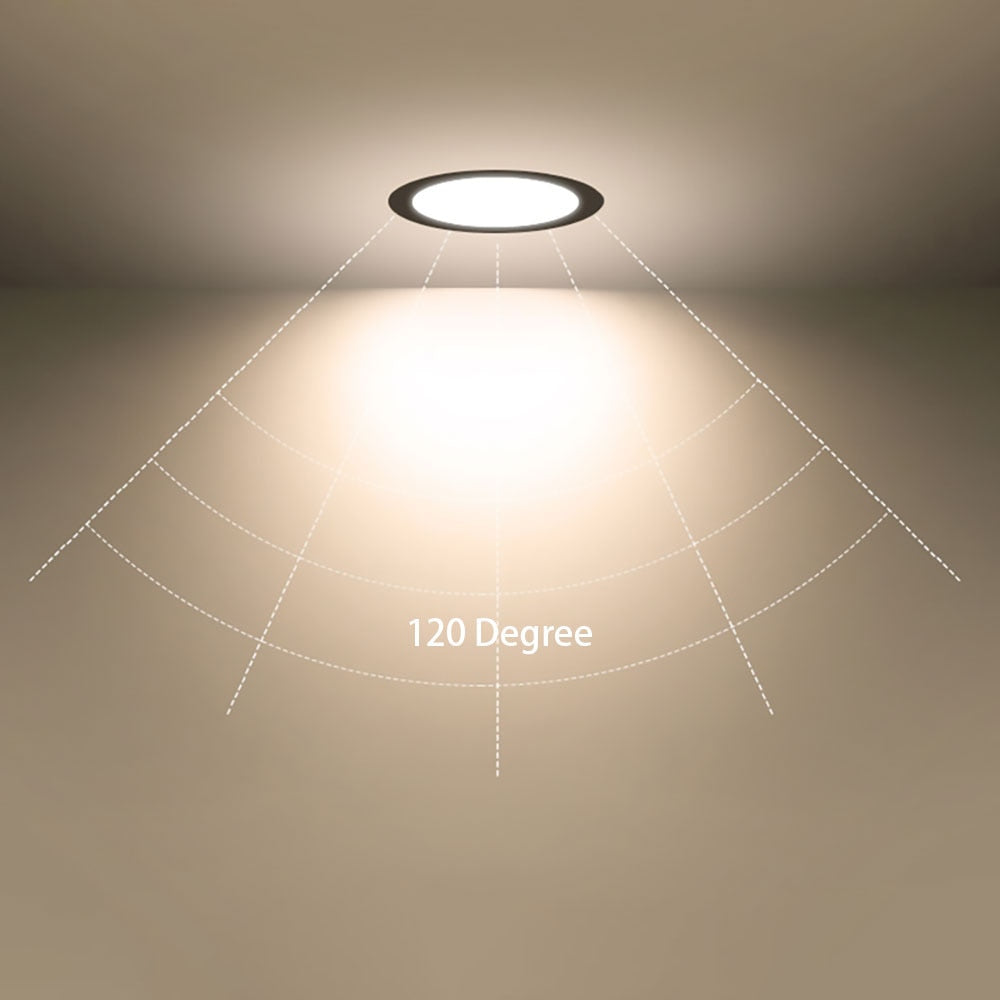 QIUBOSS 10 Pcs LED Downlights Recessed 220V LED Ceiling Lights Kitchen 3W 5W 7W LED Spot Lights 6 Inch Lighting Lamps for Indoor