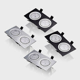 Dimmable Square LED Recessed Downlights COB LED Ceiling Lamp Spot Lights 9W/15W/18W/21W/30W/42W AC85~265V Room Lamps