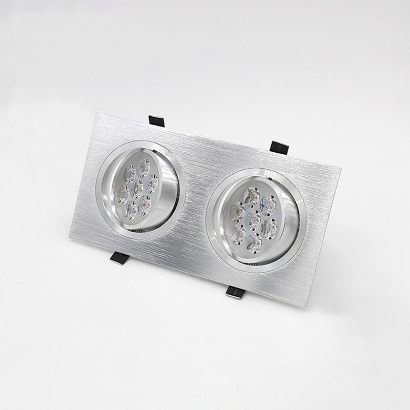 Dimmable Square LED Recessed Downlights COB LED Ceiling Lamp Spot Lights 9W/15W/18W/21W/30W/42W AC85~265V Room Lamps