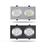 Dimmable Square LED Recessed Downlights COB LED Ceiling Lamp Spot Lights 9W/15W/18W/21W/30W/42W AC85~265V Room Lamps