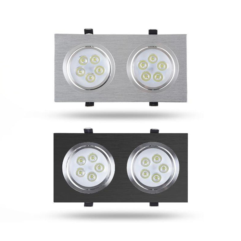 Dimmable Square LED Recessed Downlights COB LED Ceiling Lamp Spot Lights 9W/15W/18W/21W/30W/42W AC85~265V Room Lamps