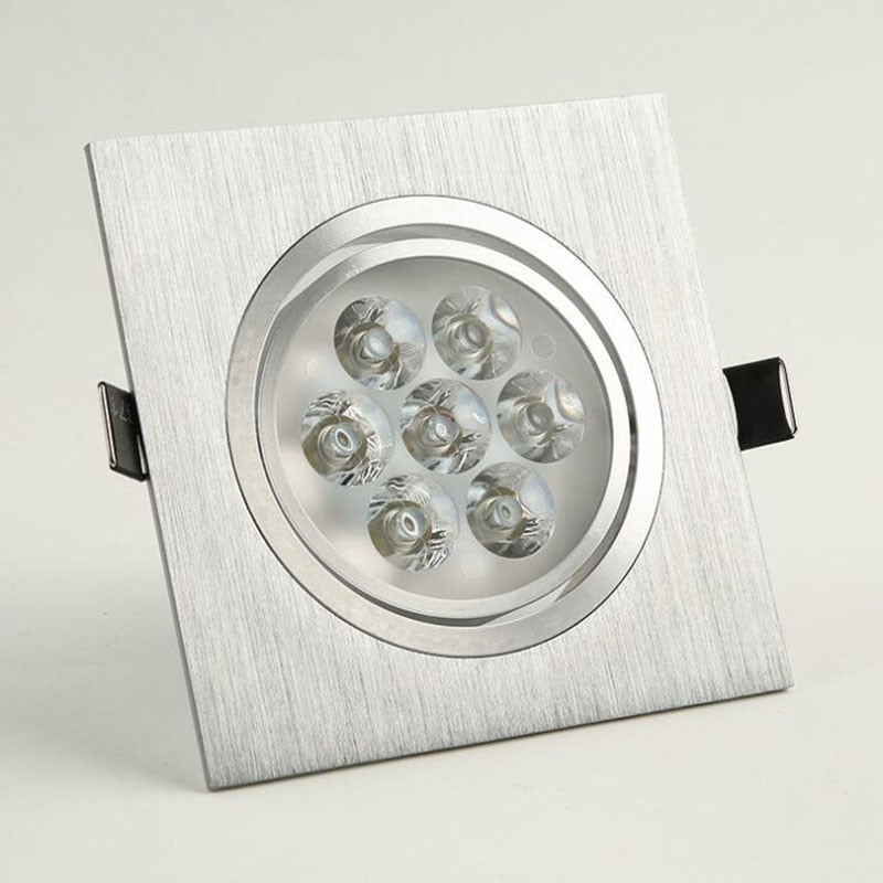 Dimmable Square LED Recessed Downlights COB LED Ceiling Lamp Spot Lights 9W/15W/18W/21W/30W/42W AC85~265V Room Lamps