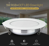 Miboxer FUT061 9W RGB+CCT LED Downlight Dimmable AC220V Recessed Downlight 2700K-6500K Support 2.4GHz Remote/ WiFi APP Control