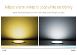 Miboxer FUT061 9W RGB+CCT LED Downlight Dimmable AC220V Recessed Downlight 2700K-6500K Support 2.4GHz Remote/ WiFi APP Control