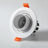 Zoom Beam Angle Adjustable 15/45/60 Degrees LED COB Recessed Downlight 12W 18W 20W LED Ceiling Spot Light for Picture Background