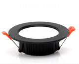 DC 12V LED downlight ceiling light spotlight 3W 7W 9W 12W recessed grille ultra-thin downlight round black white