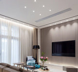 DC 12V LED downlight ceiling light spotlight 3W 7W 9W 12W recessed grille ultra-thin downlight round black white