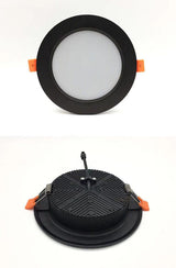 DC 12V LED downlight ceiling light spotlight 3W 7W 9W 12W recessed grille ultra-thin downlight round black white