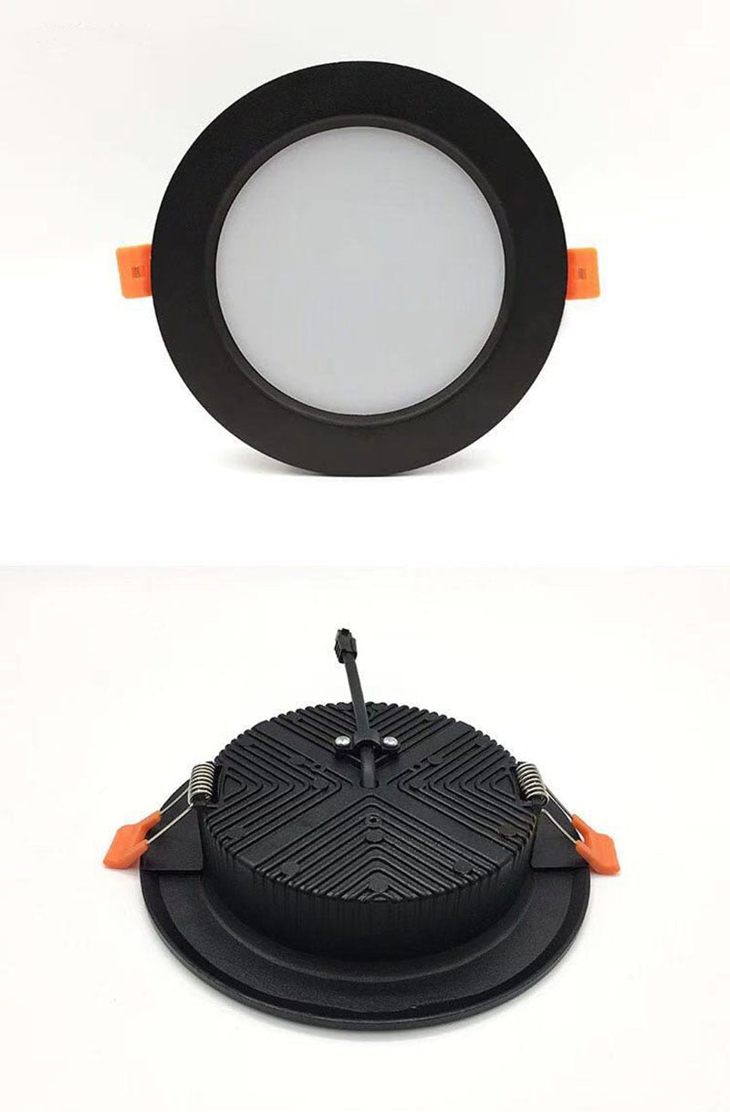 DC 12V LED downlight ceiling light spotlight 3W 7W 9W 12W recessed grille ultra-thin downlight round black white