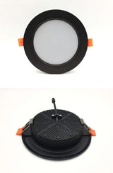 DC 12V LED downlight ceiling light spotlight 3W 7W 9W 12W recessed grille ultra-thin downlight round black white